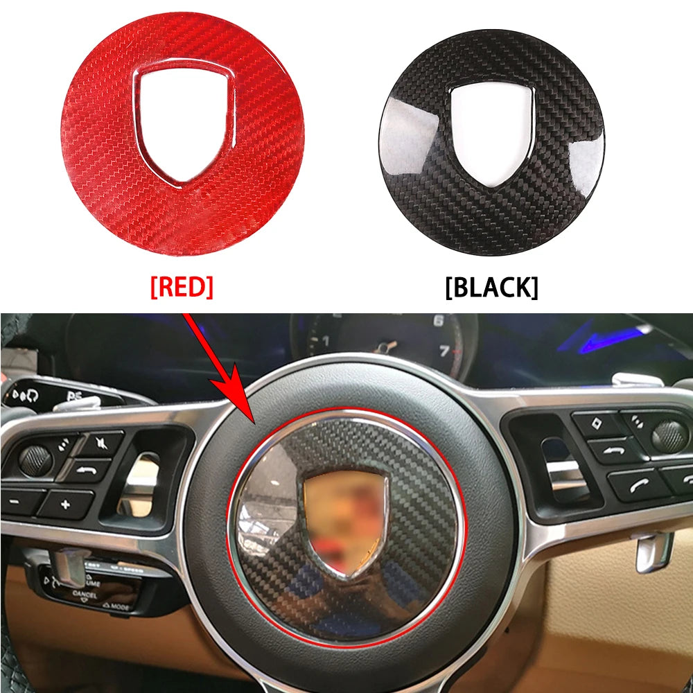 Garniture Volant Porsche Panamera Macan 911 718 Carbone - vue de face - Becquet Voiture