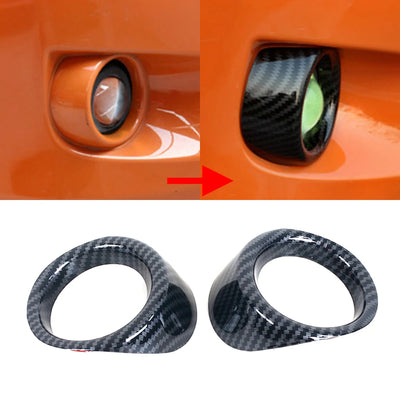Garnitures Carbone Cadres de Phare Subaru XV 2012-2016 - installé sur véhicule - Becquet Voiture