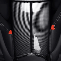 Carbon fiber center console trim Mercedes E-Class W213 - side view - Becquet Voiture