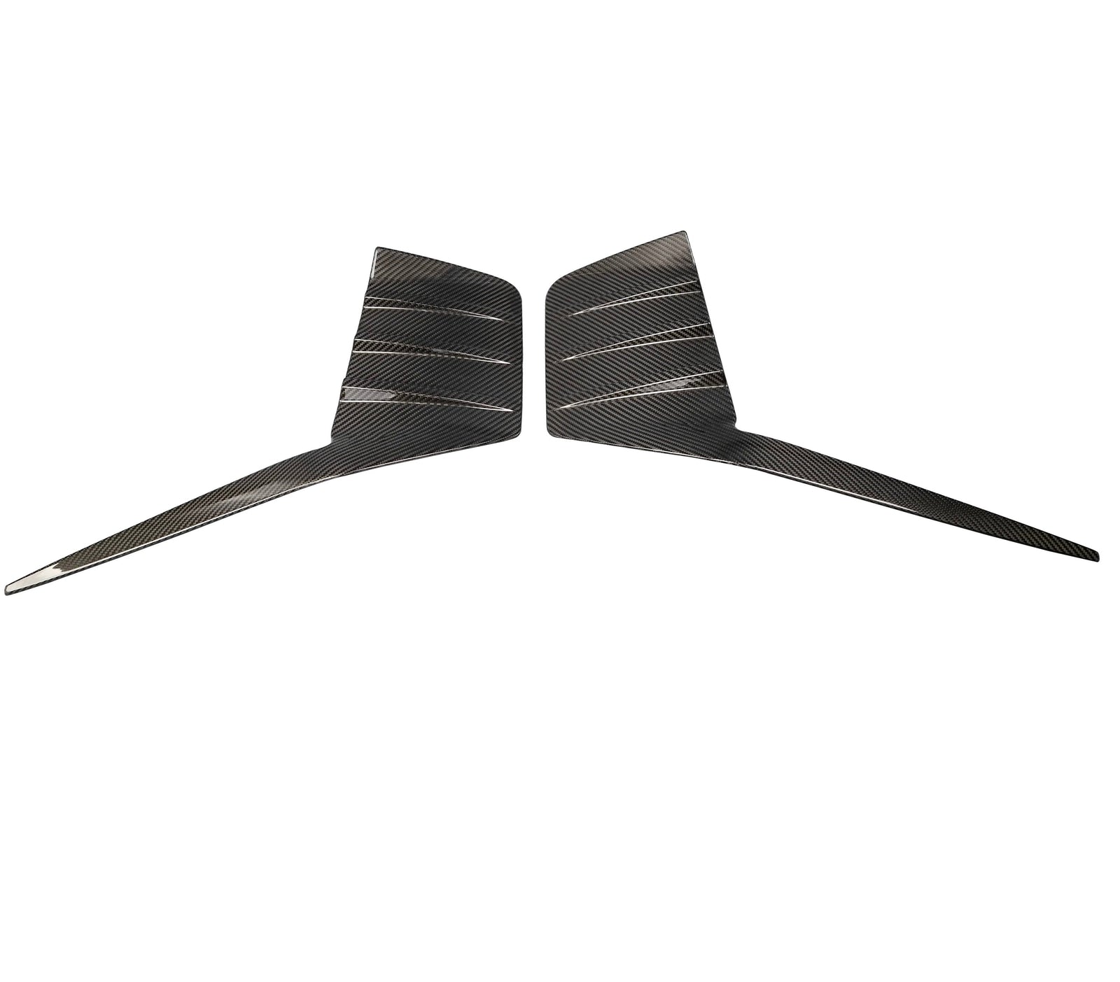 Garnitures Garde-Boue Arrière Fibre Carbone BMW G87 M2 - vue de face - Becquet Voiture
