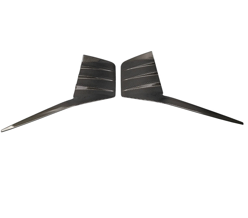 Garnitures Garde-Boue Arrière Fibre Carbone BMW G87 M2 - vue de face - Becquet Voiture
