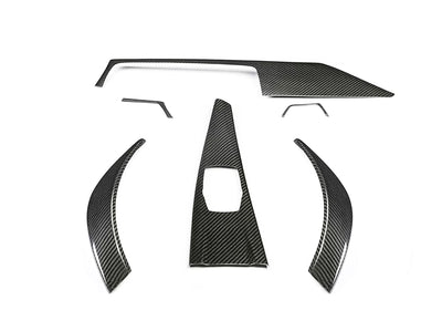 Garnitures Intérieures Carbone BMW M3 M4 F80 F82 F83 F87 - vue de face - Becquet Voiture