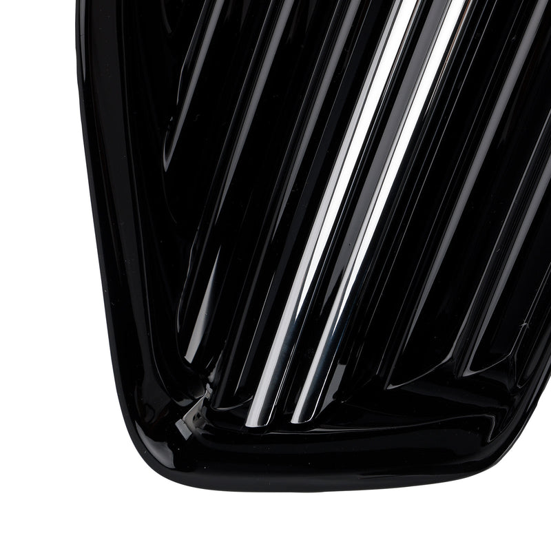 Fog light grille Audi A6 C8 2019-2023 ABS black 2 pieces - top view - Becquet Voiture