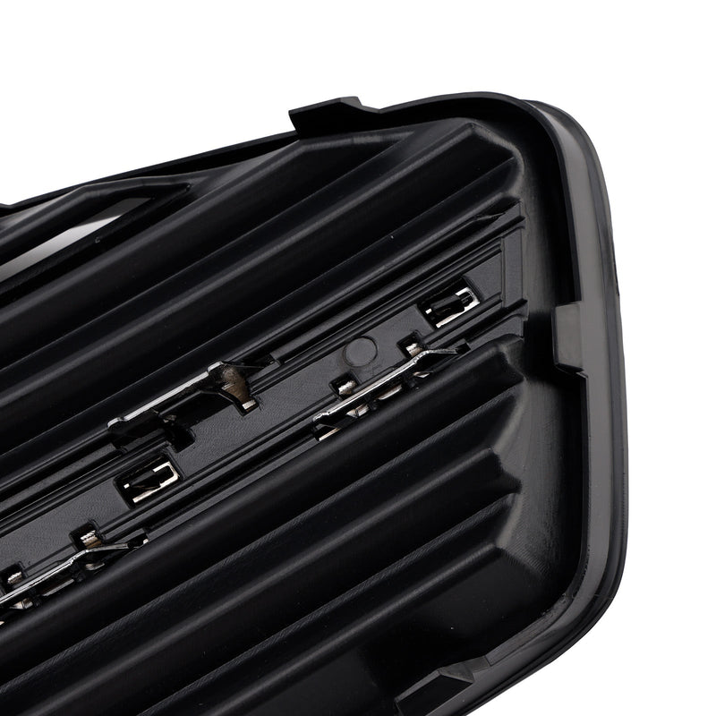 Fog light grille Audi A6 C8 2019-2023 ABS black 2 pieces - front view 2 - Becquet Voiture
