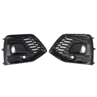 Schwarzer Kühlergrill mit Nebelschutz für Audi Q5 SQ5 S-Line - Montagedetail - Becquet Voiture