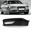 Grille Antibrouillard Gauche Audi A4 S-Line S4 B8.5 Noir 2013-2015