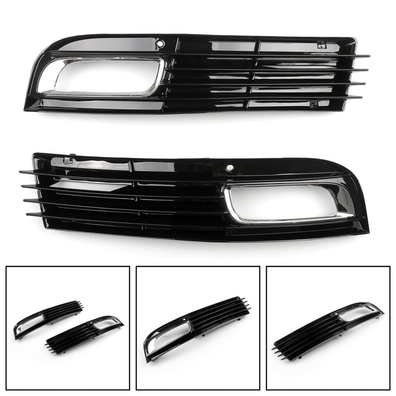 Chrome Lower Fog Light Grille Audi A8 D3 2008-2010 - in use - Becquet Voiture