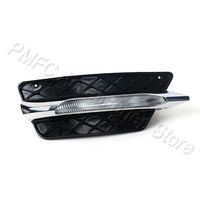 Grille Antibrouillard LED DRL Mercedes Classe C W204 (2012-2014) - détail du montage - Becquet Voiture