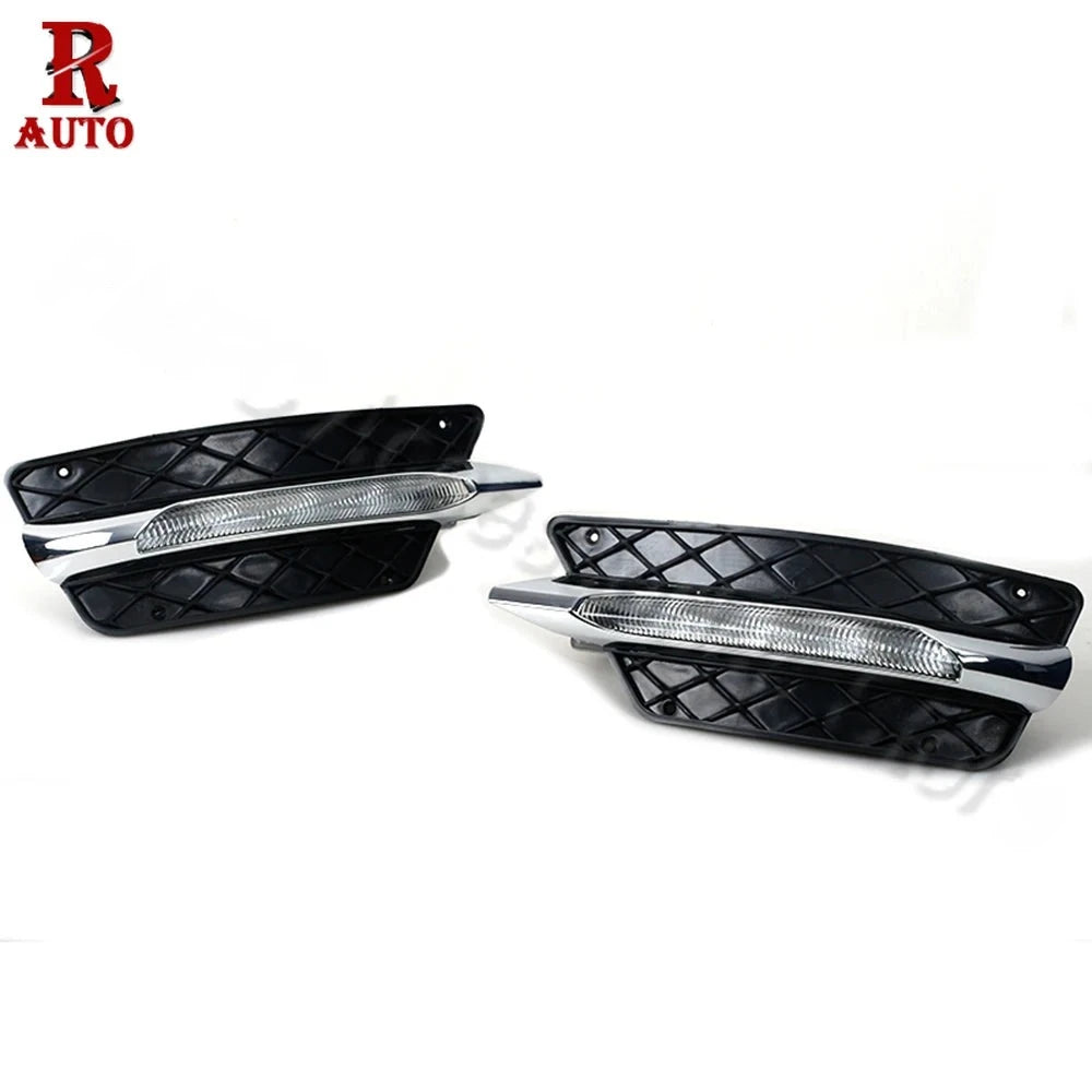Grille Antibrouillard LED DRL Mercedes Classe C W204 (2012-2014) - vue de face - Becquet Voiture