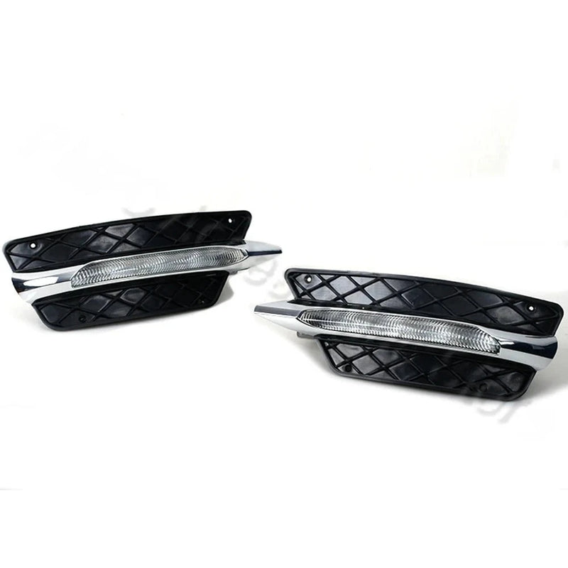 Grille Antibrouillard LED DRL Mercedes Classe C W204 (2012-2014) - vue de face - Becquet Voiture
