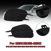 Matte Black Mercedes E-Class W213 Anti-Fog Grille 2016-2020 - fitted on vehicle - Becquet Voiture