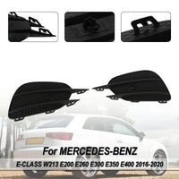 Matte Black Mercedes E-Class W213 Anti-Fog Grille 2016-2020 - studio packshot - Becquet Voiture