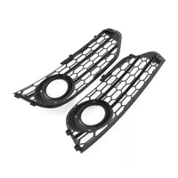 Honeycomb Fog Light Grille Audi A4 Allroad B8 Black - fitting detail - Becquet Voiture