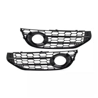 Honeycomb Fog Light Grille Audi A4 Allroad B8 Black - studio packshot - Becquet Voiture