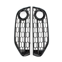 Honeycomb Fog Light Grille Audi A4 Allroad B8 Black - top view - Becquet Voiture