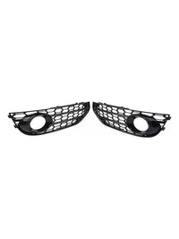 Honeycomb Fog Light Grille Audi A4 Allroad B8 Black - side view 2 - Becquet Voiture