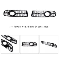 Honeycomb Fog Light Grille Audi A4 S-Line S4 2005-2008 - rear view - Becquet Voiture