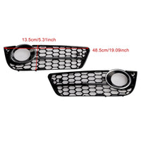 Honeycomb fog light grille Audi A5 2007-2011 - rear view - Becquet Voiture