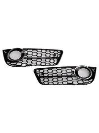 Honeycomb fog light grille Audi A5 2007-2011 - top view - Becquet Voiture
