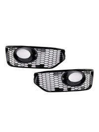 Nebelscheinwerfergrill VW T5 S-Line Schwarz glänzend - Seitenansicht 2 - Becquet Voiture
