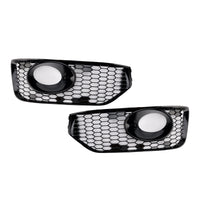 Nebelscheinwerfergrill VW T5 S-Line Schwarz glänzend - Seitenansicht - Becquet Voiture
