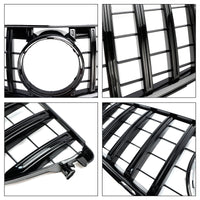 GTR Style Front Grille Mercedes C-Class W204 2008-2014 - front view 2 - Becquet Voiture
