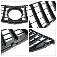 GTR Style Front Grille Mercedes C-Class W204 2008-2014 - side view 2 - Becquet Voiture