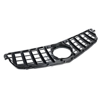 GTR Style Front Grille Mercedes C-Class W204 2008-2014 - close-up view - Becquet Voiture