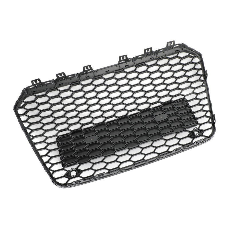 Grille Avant Maille Nid Abeille Style RS5 Noir Brillant Audi - en situation - Becquet Voiture