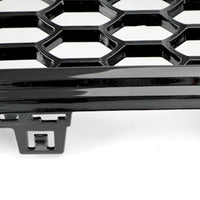 Grille Avant Maille Nid Abeille Style RS5 Noir Brillant Audi - vue de dessus 2 - Becquet Voiture