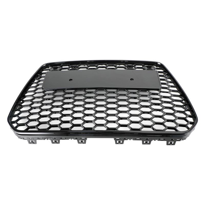 Grille Avant Maille Nid Abeille Style RS5 Noir Brillant Audi - vue de trois-quarts 2 - Becquet Voiture