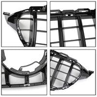 Grille Avant Mercedes W205 Style GTR Caméra Noir Chromé 2019 - vue de dessus - Becquet Voiture