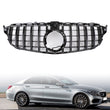 Grille Avant Mercedes W205 Style GTR Caméra Noir Chromé 2019