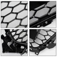 Black RS4 Style Mesh Front Grille Audi A4 S4 B8.5 2013-2016 - studio packshot - Becquet Voiture