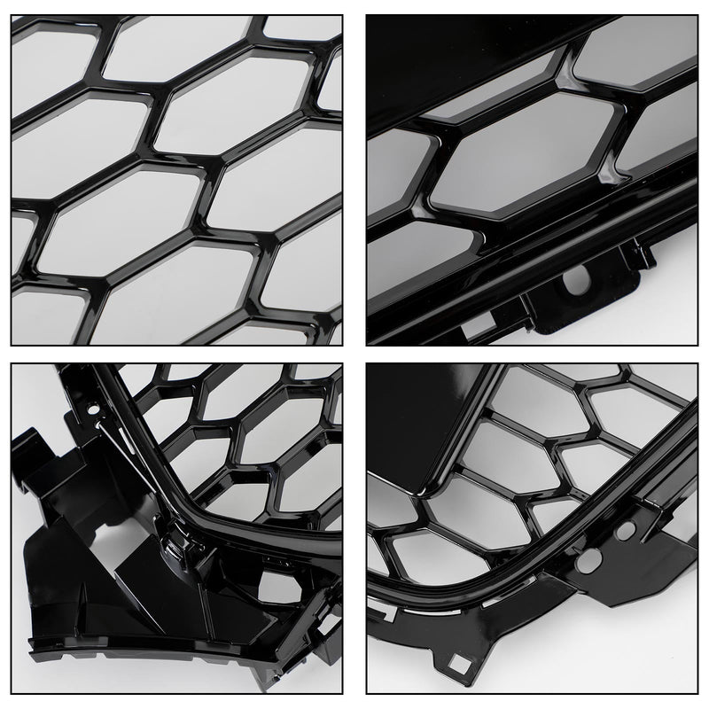 Black RS4 Style Mesh Front Grille Audi A4 S4 B8.5 2013-2016 - studio packshot - Becquet Voiture