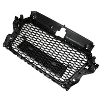 Gloss Black RS3 Style Honeycomb Front Grille Audi A3 - three-quarter view 2 - Becquet Voiture