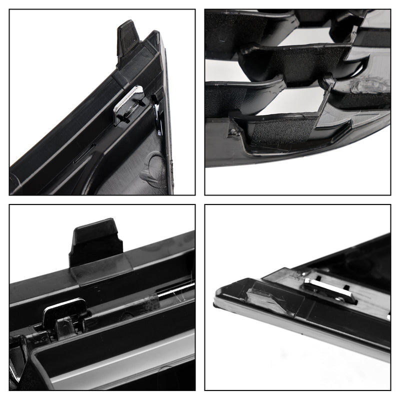 Grille Avant Noir Chrome Opel Astra K 2015-2019 - vue de face 2 - Becquet Voiture