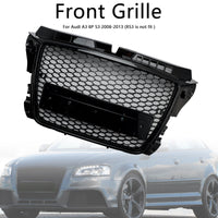 Grille Avant RS3 Style Nid D'abeille Audi A3 8P 2008-2013 - en situation - Becquet Voiture