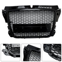 Grille Avant RS3 Style Nid D'abeille Audi A3 8P 2008-2013 - vue de face - Becquet Voiture