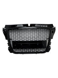 Grille Avant RS3 Style Nid D'abeille Audi A3 8P S3 - vue de trois-quarts 2 - Becquet Voiture