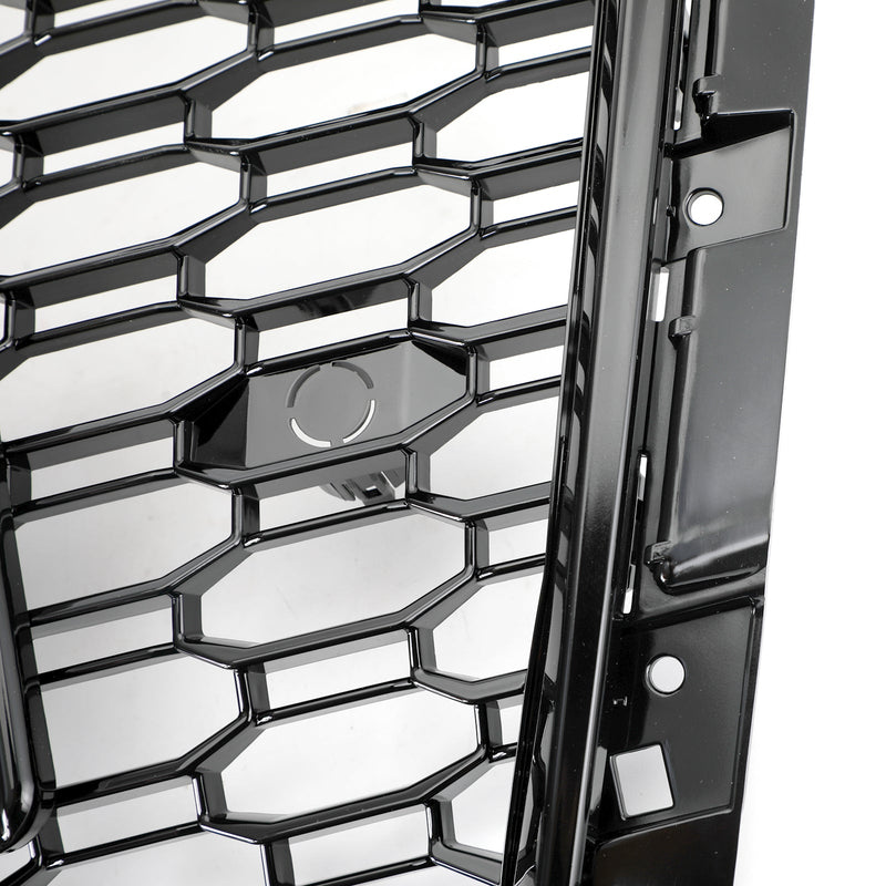 Grille Avant RS4 Style Nid D'abeille Noire Audi A4 S4 - détail du montage - Becquet Voiture
