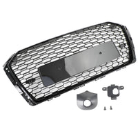 Grille Avant RS4 Style Nid D'abeille Noire Audi A4 S4 - vue de dessus 2 - Becquet Voiture