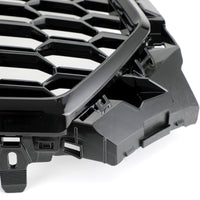Grille Avant RS4 Style Nid D'abeille Noire Audi A4 S4 - vue rapprochée - Becquet Voiture