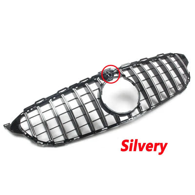 Grille Avant Style GT-R Mercedes Classe C W205 2015-2018 - détail du montage - Becquet Voiture