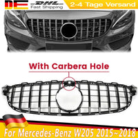 Grille Avant Style GT-R Mercedes Classe C W205 2015-2018 - vue de face - Becquet Voiture