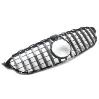Grille Avant Style GT-R Mercedes Classe C W205 2015-2018 - vue de trois-quarts - Becquet Voiture