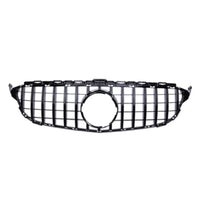 Grille Avant Style GT-R Mercedes Classe C W205 2015-2018 - vue rapprochée - Becquet Voiture