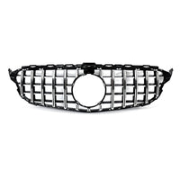 Grille Avant Style GTR Mercedes Classe C W205 2014-2018 - détail du montage - Becquet Voiture