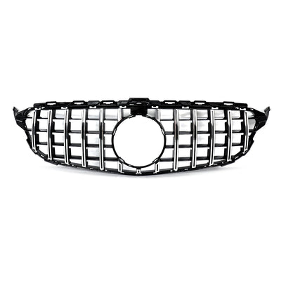 Grille Avant Style GTR Mercedes Classe C W205 2014-2018 - détail du montage - Becquet Voiture