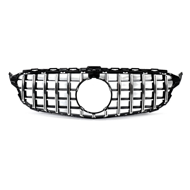 Grille Avant Style GTR Mercedes Classe C W205 2014-2018 - détail du montage - Becquet Voiture